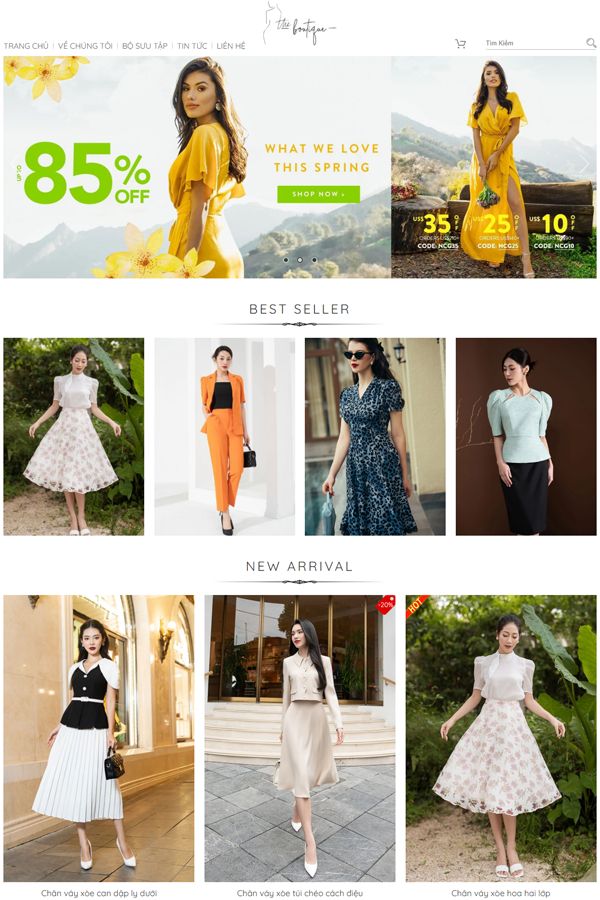 Website Bán Hàng Thời Trang Cao Cấp Mẫu 15 Website Bán Hàng Thời Trang Cao Cấp Mẫu 15