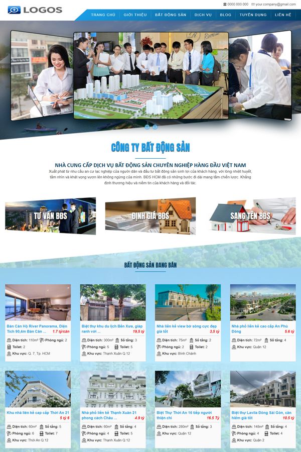 Website Doanh Nghiệp Bất Động Sản, Công Ty Môi Giới Nhà Đất Mẫu 27 Website Doanh Nghiệp Bất Động Sản, Công Ty Môi Giới Nhà Đất Mẫu 27