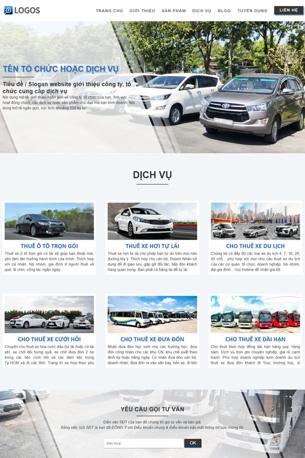 Website Giới Thiệu Dịch Vụ Cá Nhân Mẫu 02 Website Giới Thiệu Dịch Vụ Cá Nhân Mẫu 02
