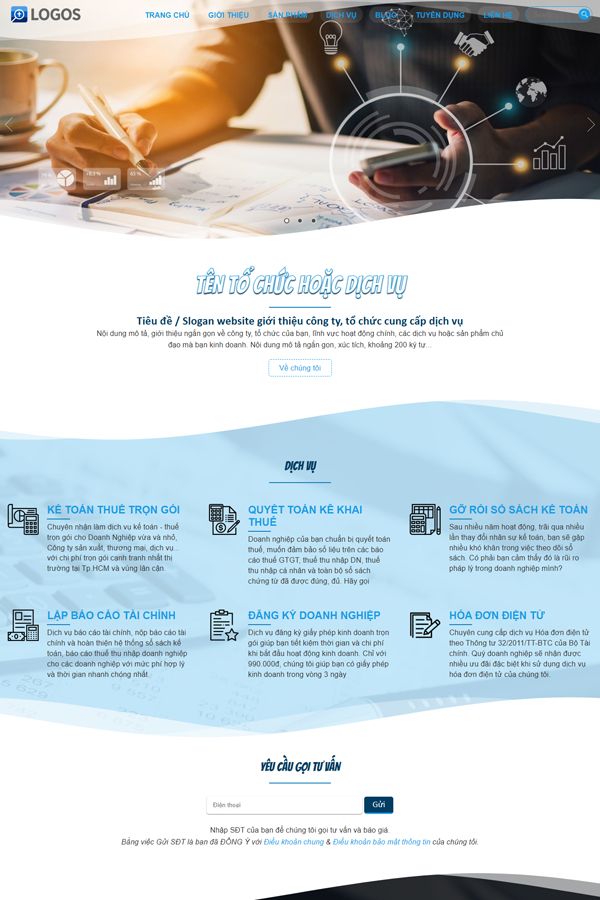 Website Giới Thiệu Dịch Vụ Doanh Nghiệp Mẫu 05 Website Giới Thiệu Dịch Vụ Doanh Nghiệp Mẫu 05